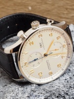 IWC Portuguese Chronograph Gold Markers