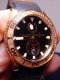 Maxi Marine Diver Rose Gold Black Rubber